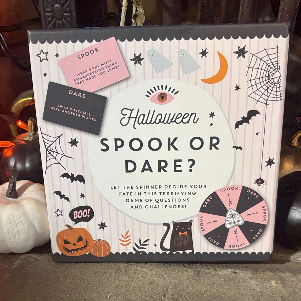 Halloween Spook or Dare Game Set - Pink and Black